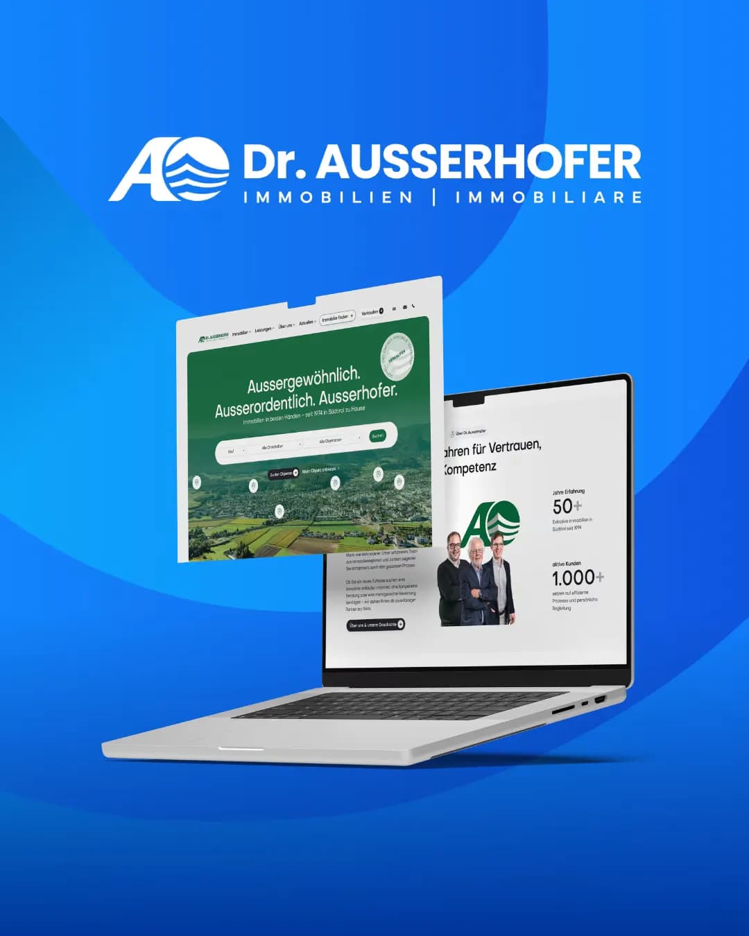 Dr. Ausserhofer Immobilien: Blog und Social Media laufen automatisiert im Dauerbetrieb
